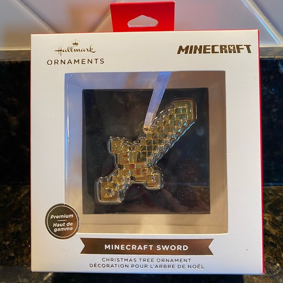 Hallmark Holiday Hallmark Premium Ornament Minecraft Sword Poshmark